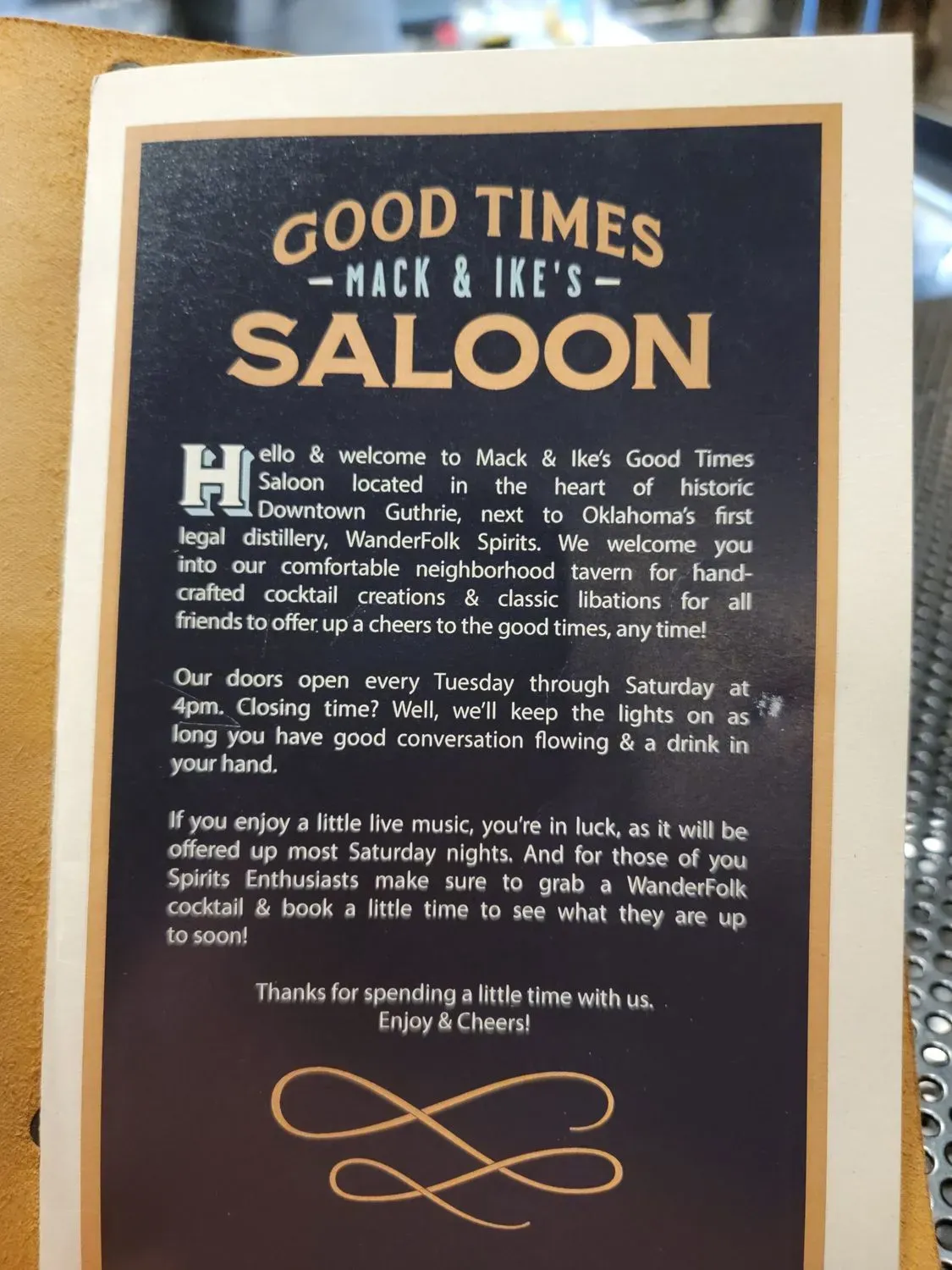 The Wander Inn Menu - Updated November 2025