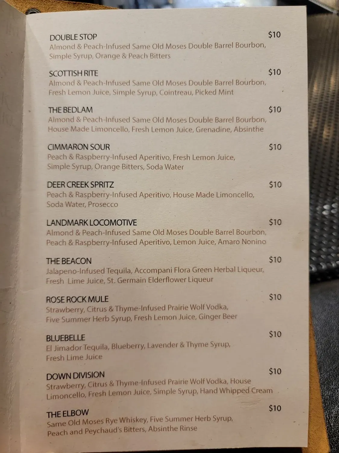 The Wander Inn Menu - Updated November 2025