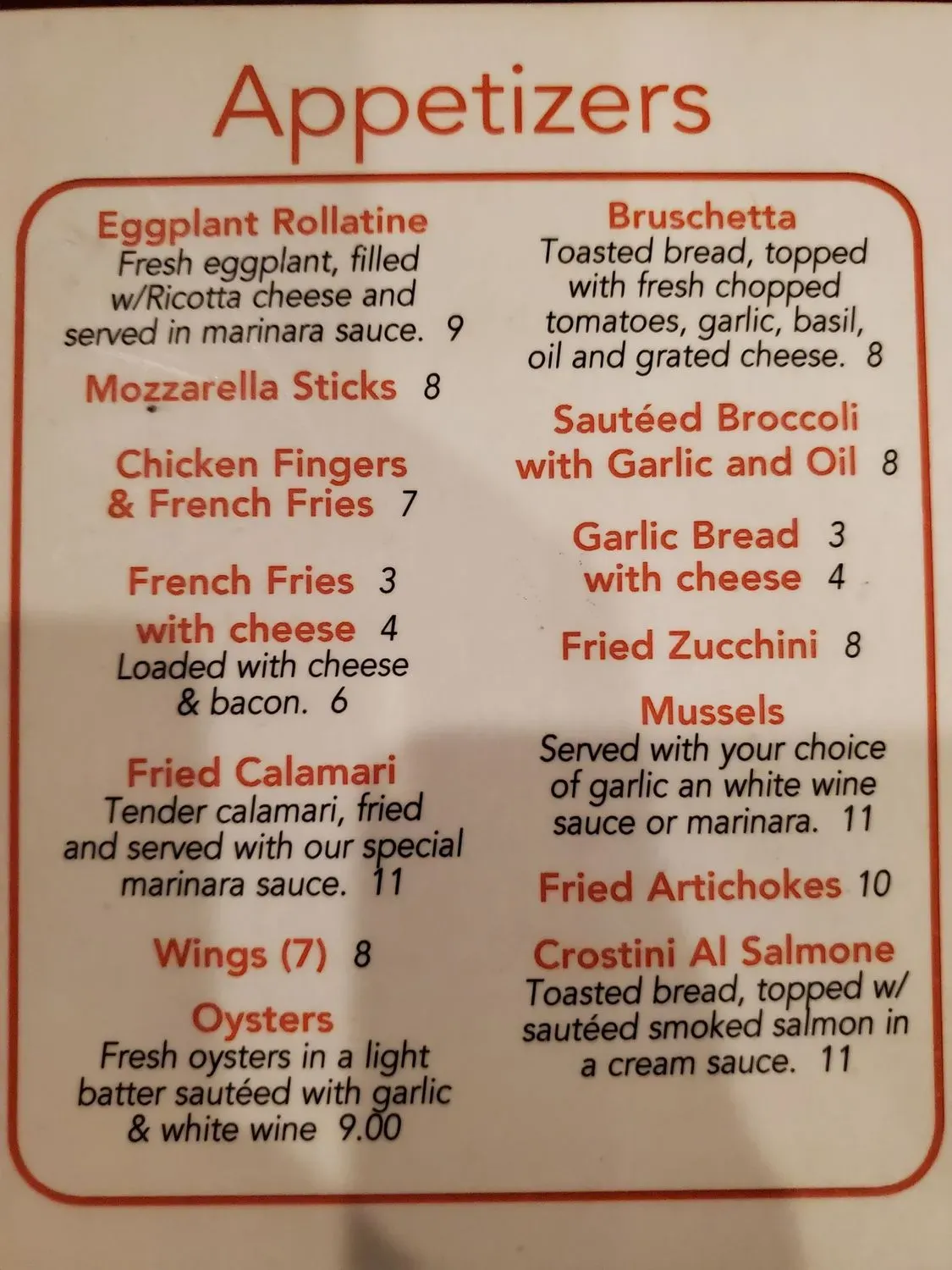 Menu 1