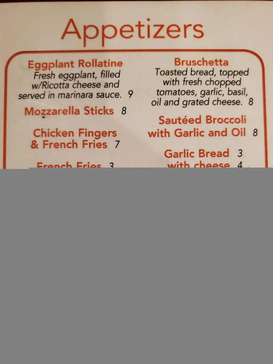 Menu 1