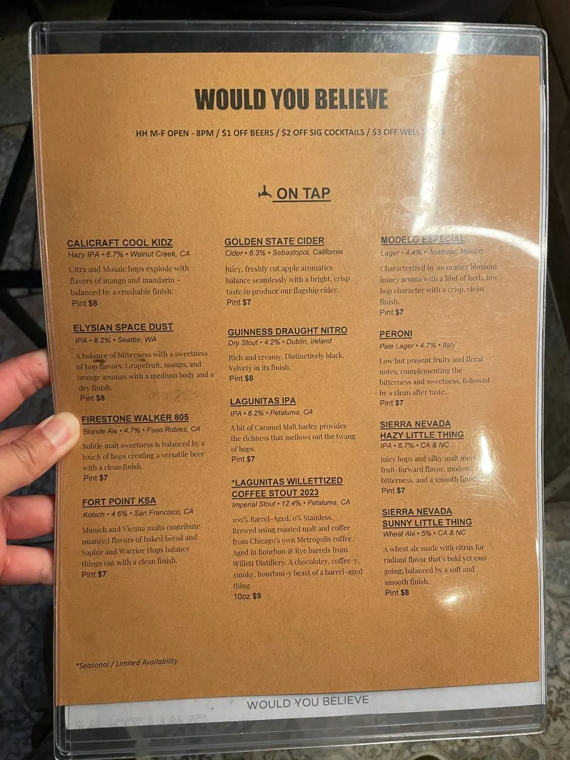 Menu 1