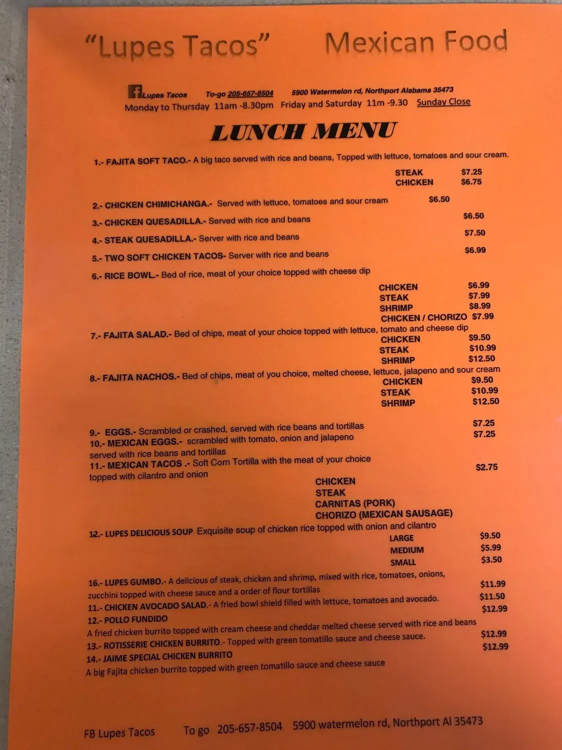 Menu 6