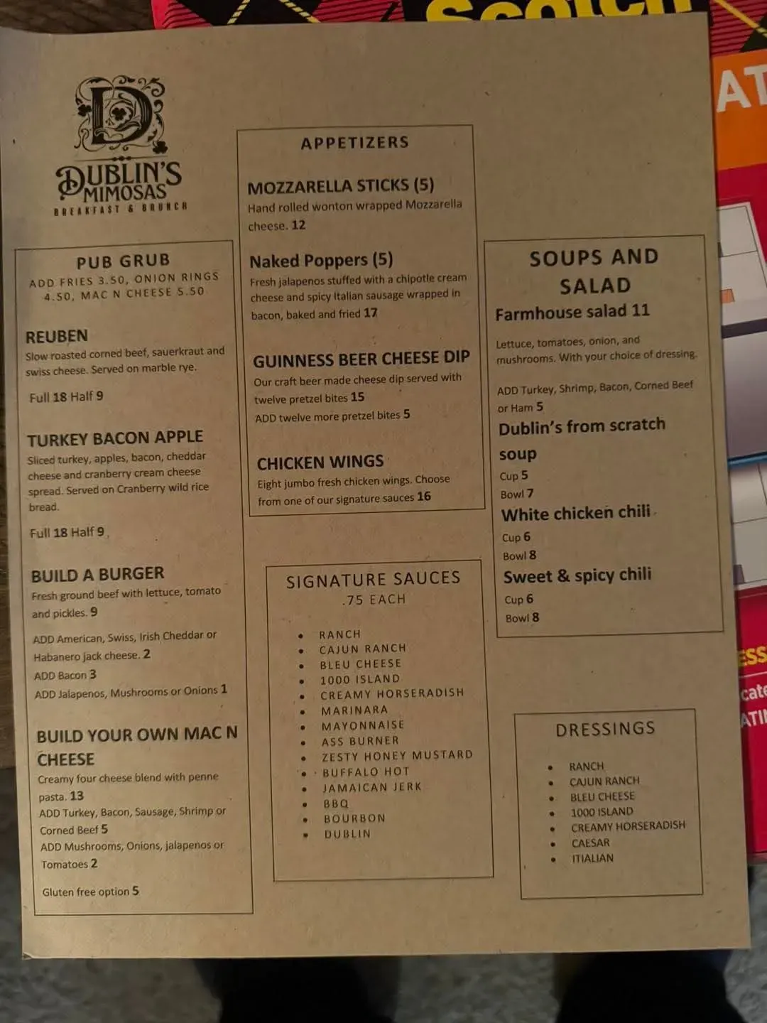 Menu 3