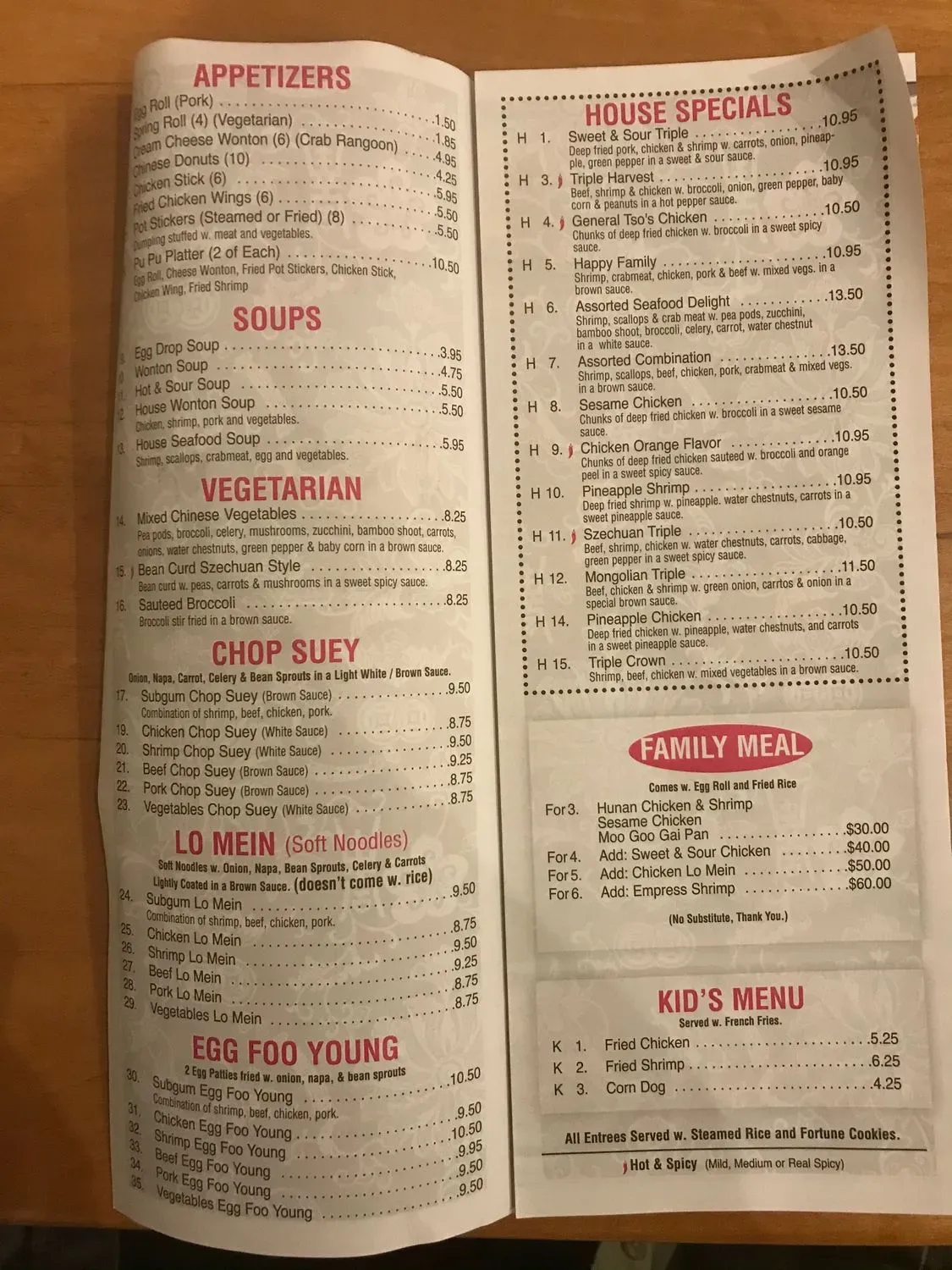 Beijing Restaurant Menu - Updated November 2025