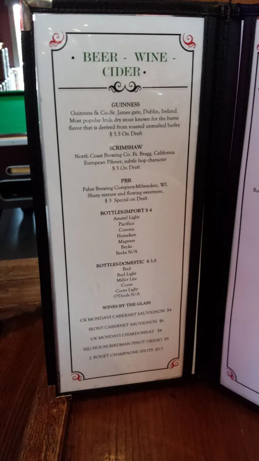 Menu 4