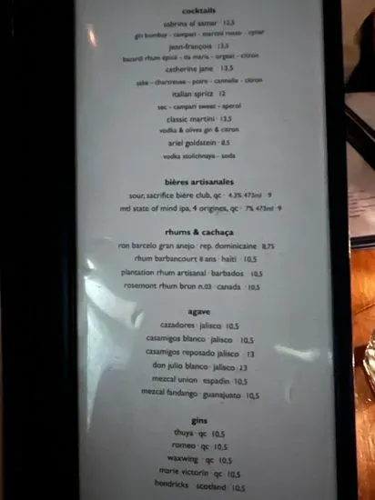 Menu 1