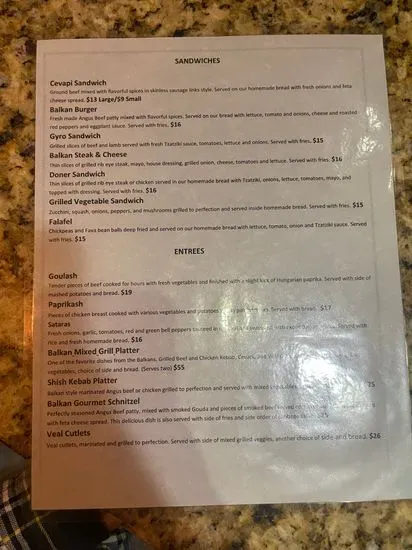 Menu 5