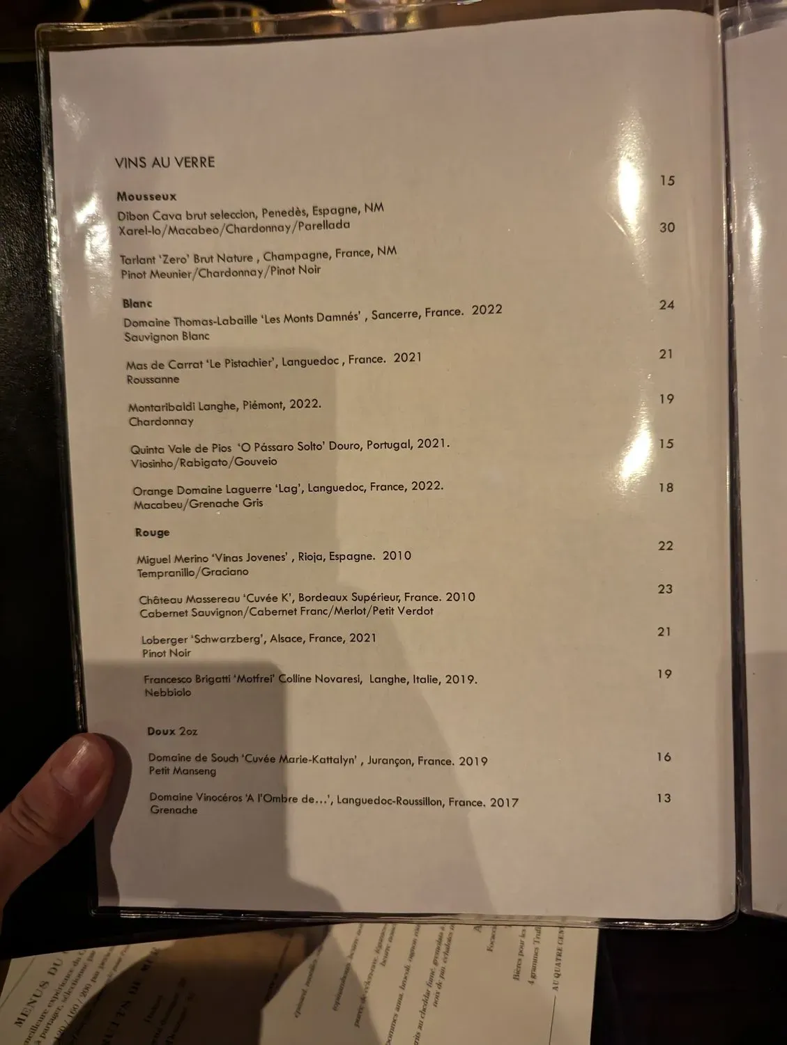 Menu 5