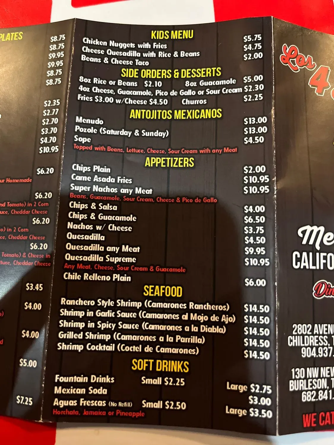 Menu 4