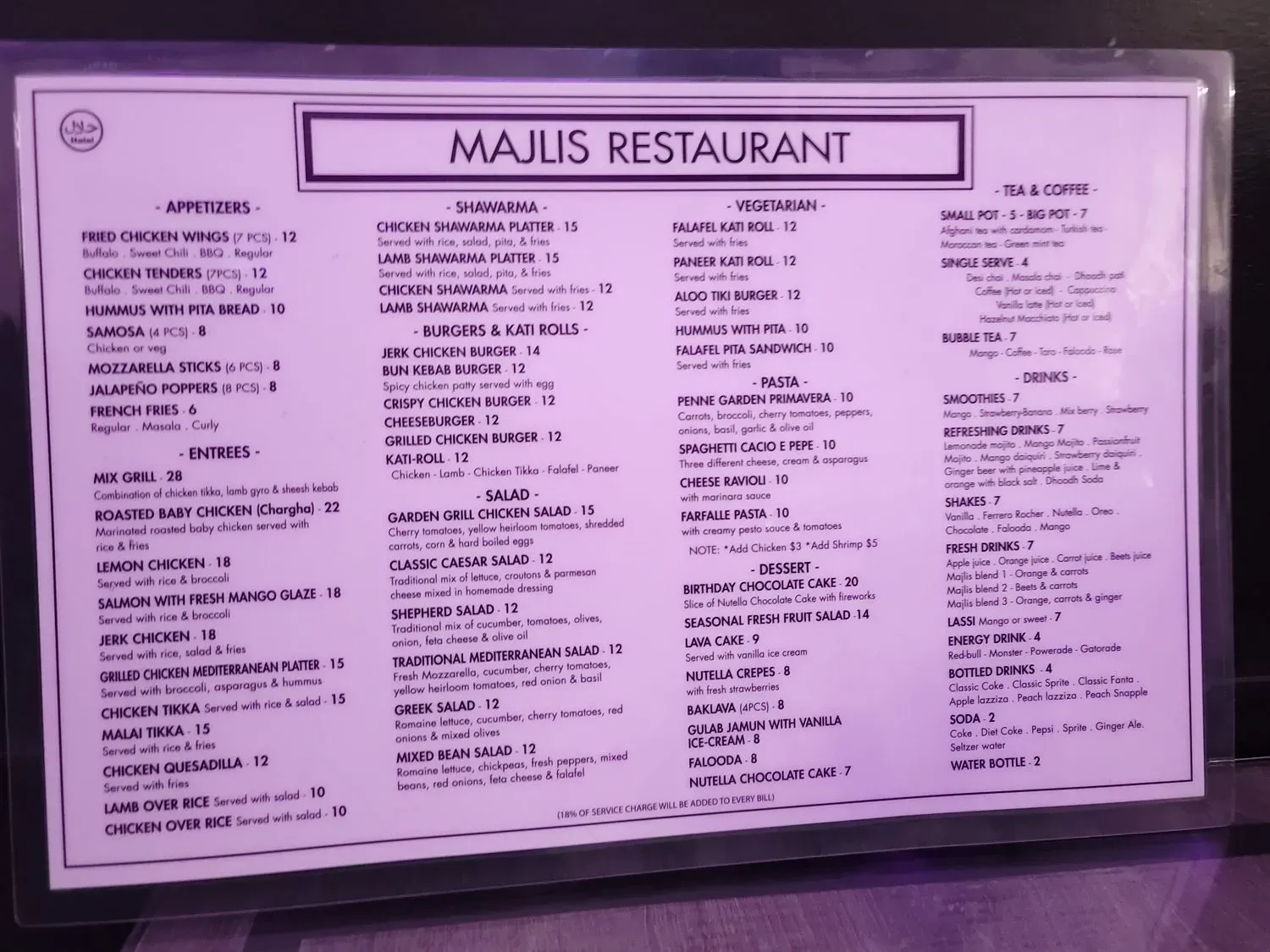 Menu 1