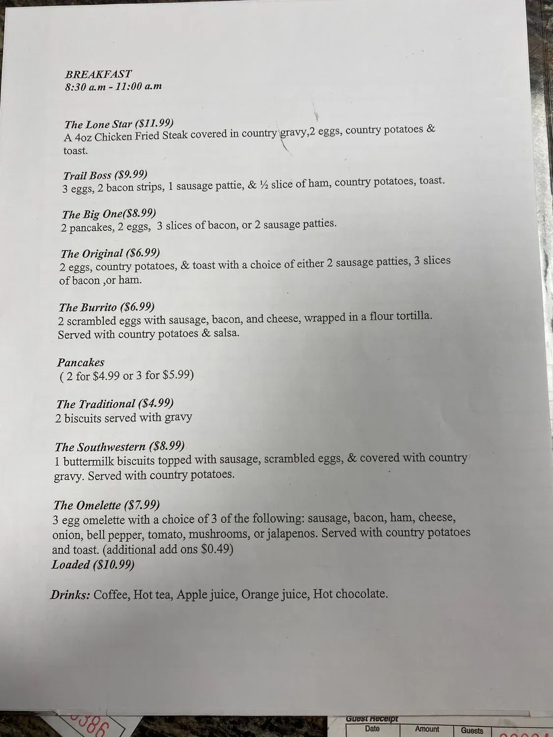 Menu 1