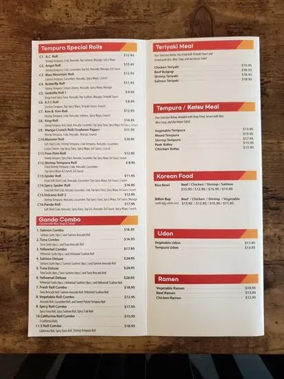 Menu 2