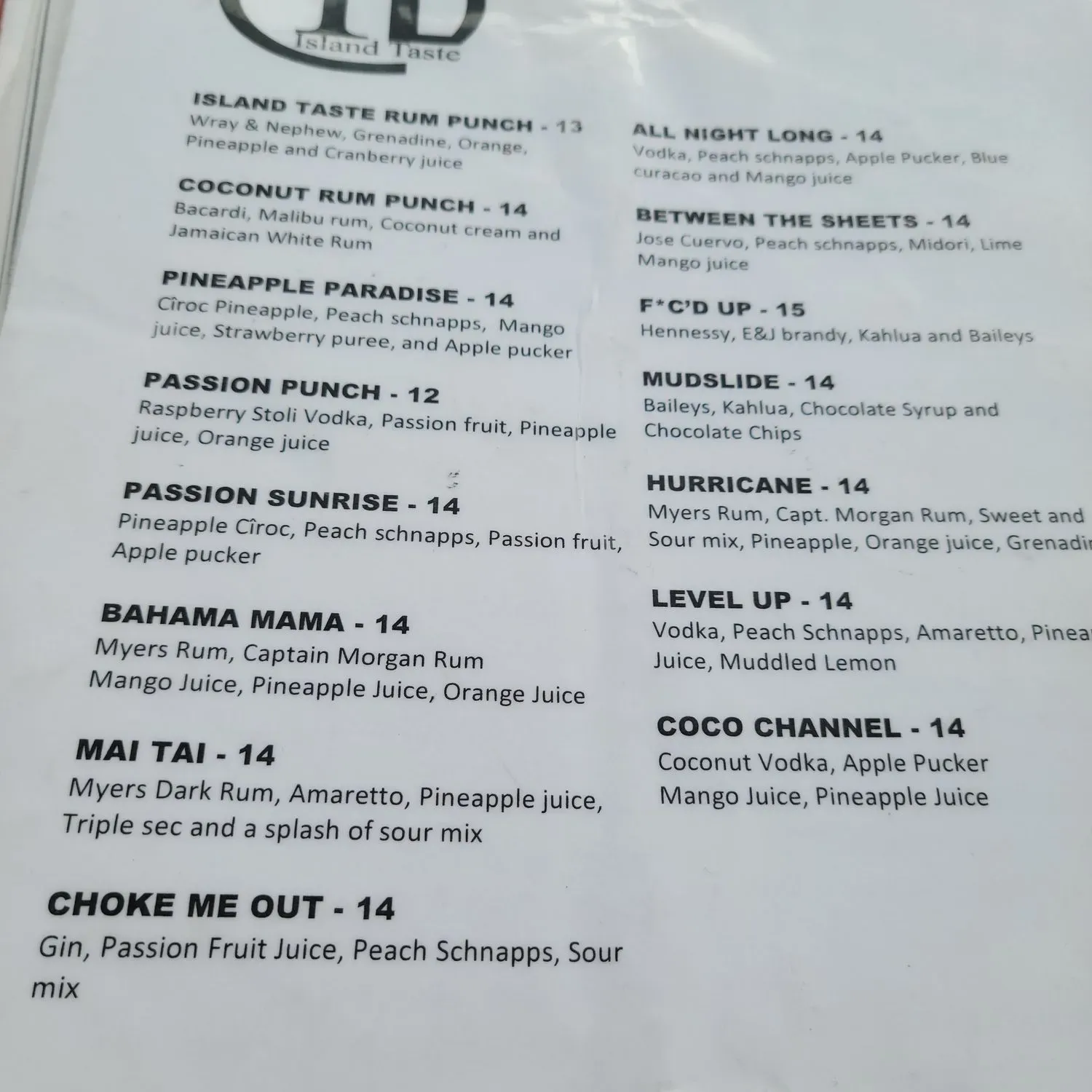 Menu 2