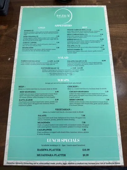 Menu 5