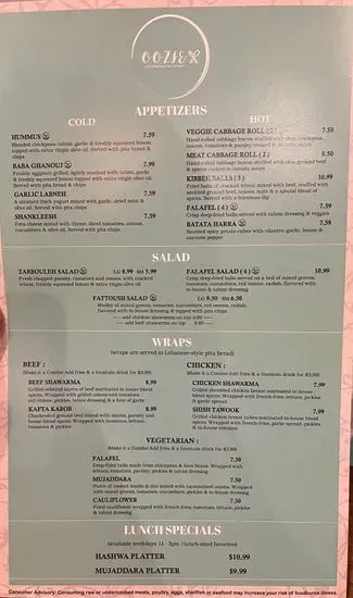 Menu 2