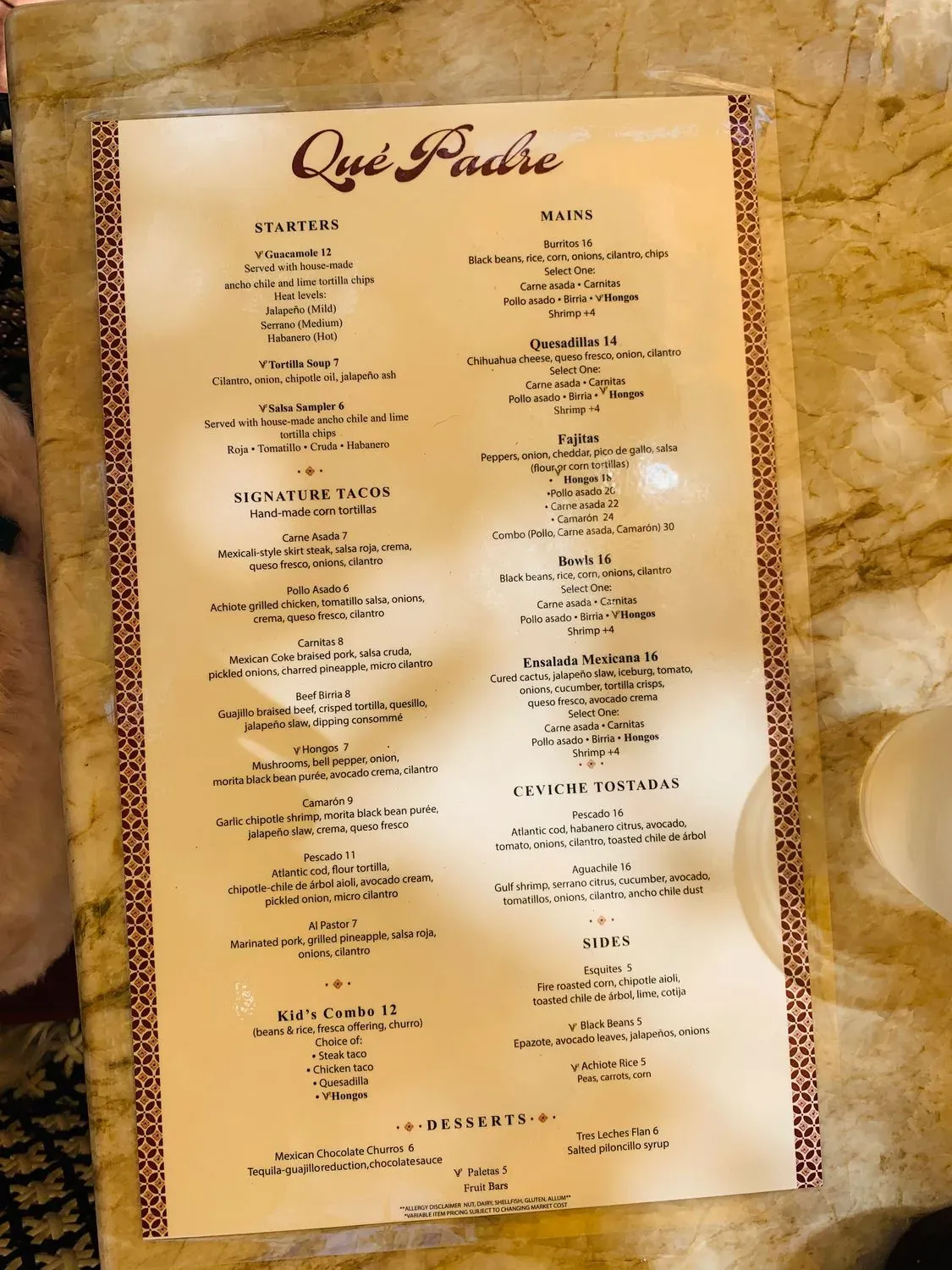 Menu 5