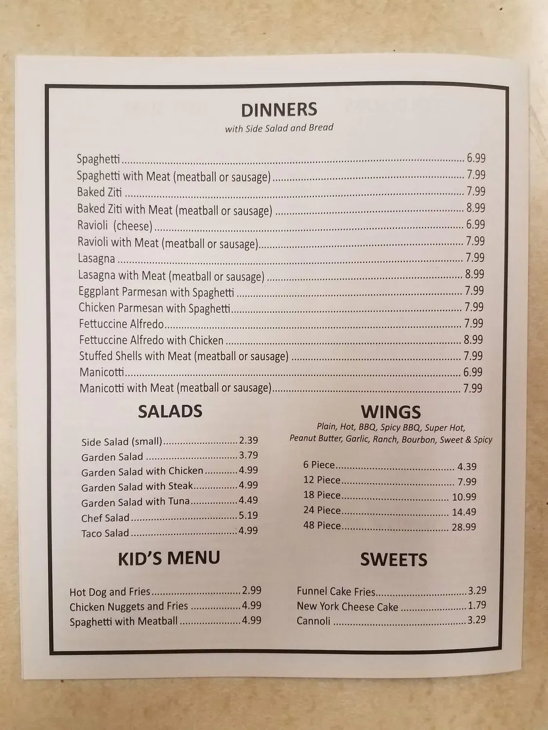 Menu 4