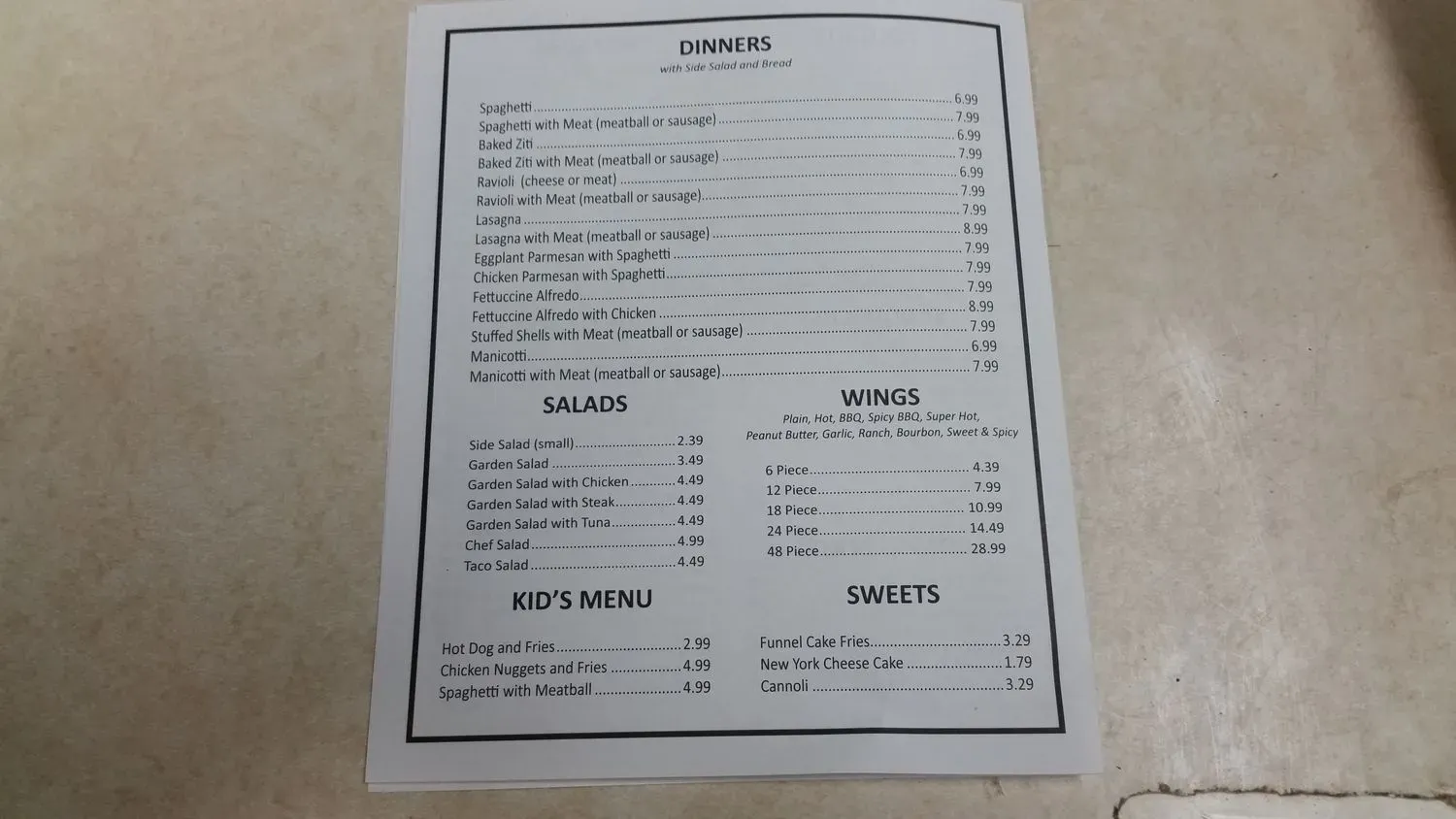 Menu 6