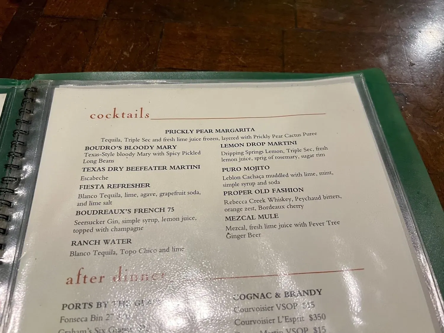 Menu 4