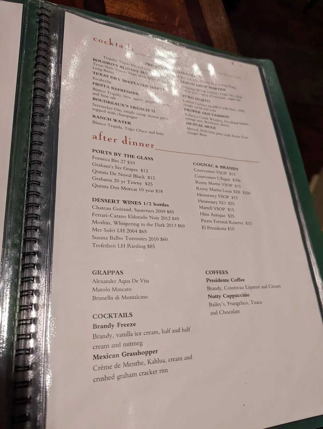 Menu 5