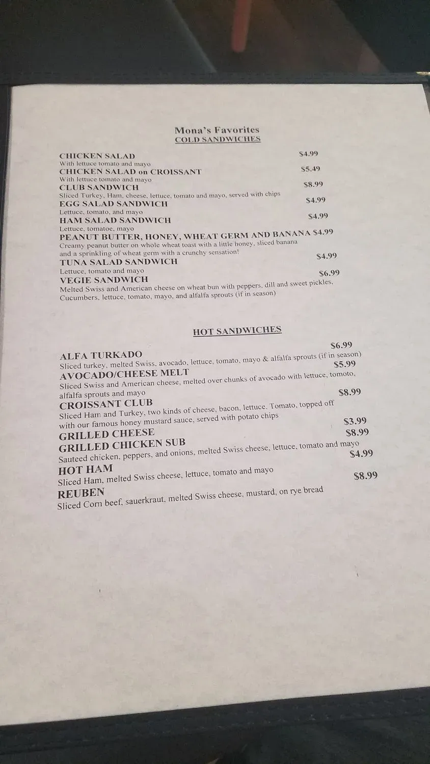 Menu 2