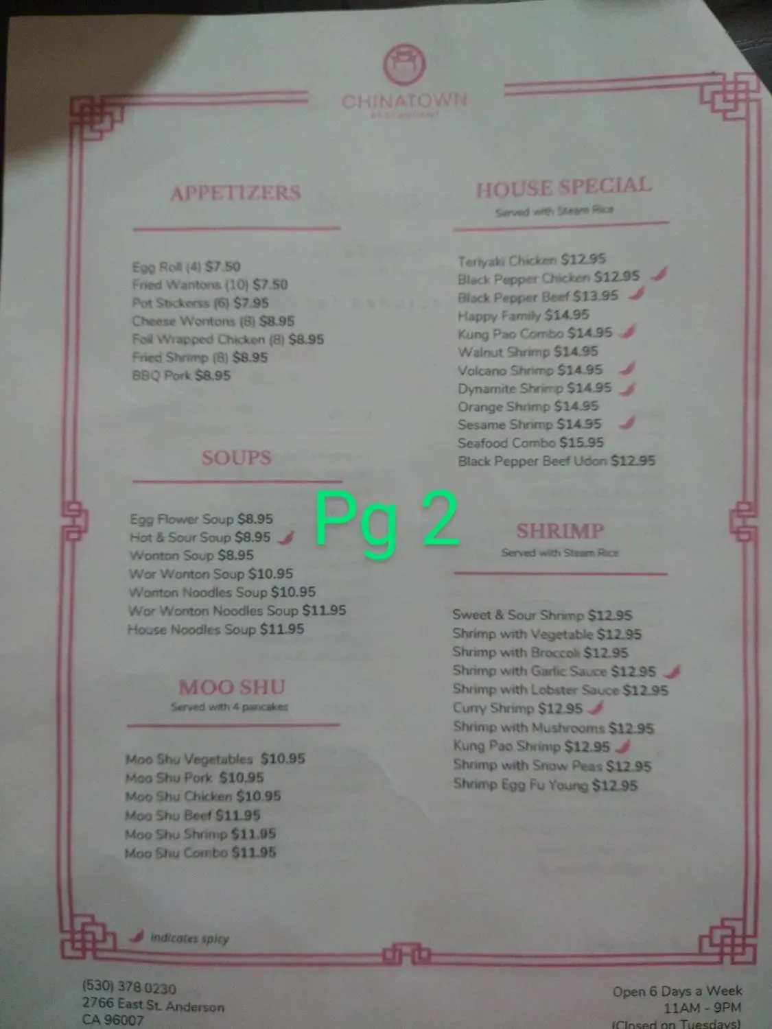 Menu 6