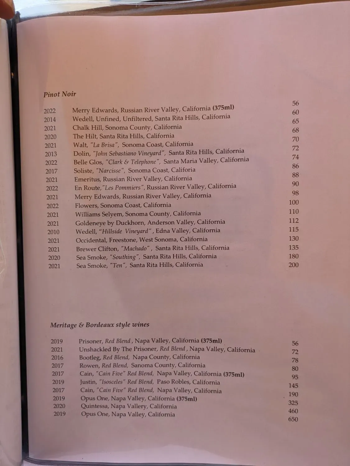 Menu 6