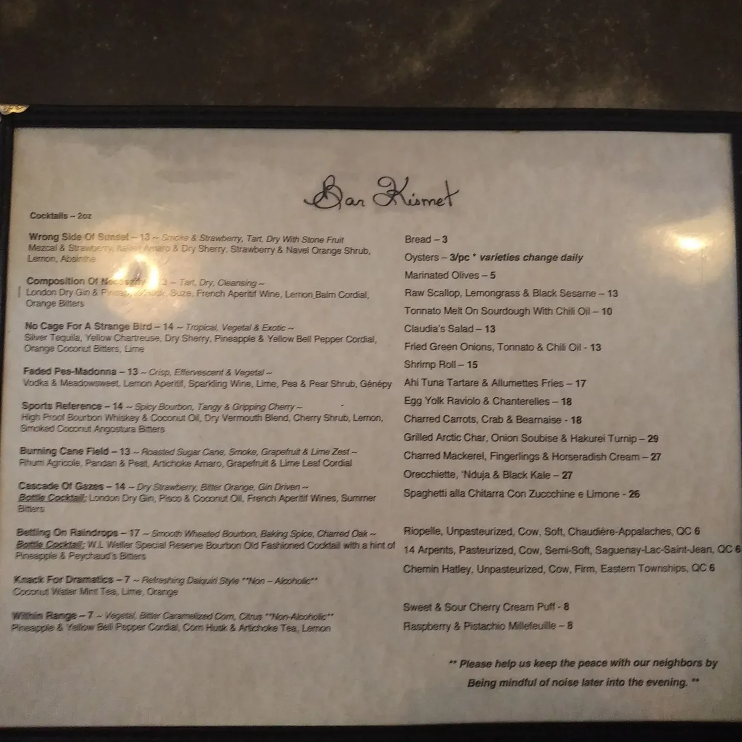 Menu 6