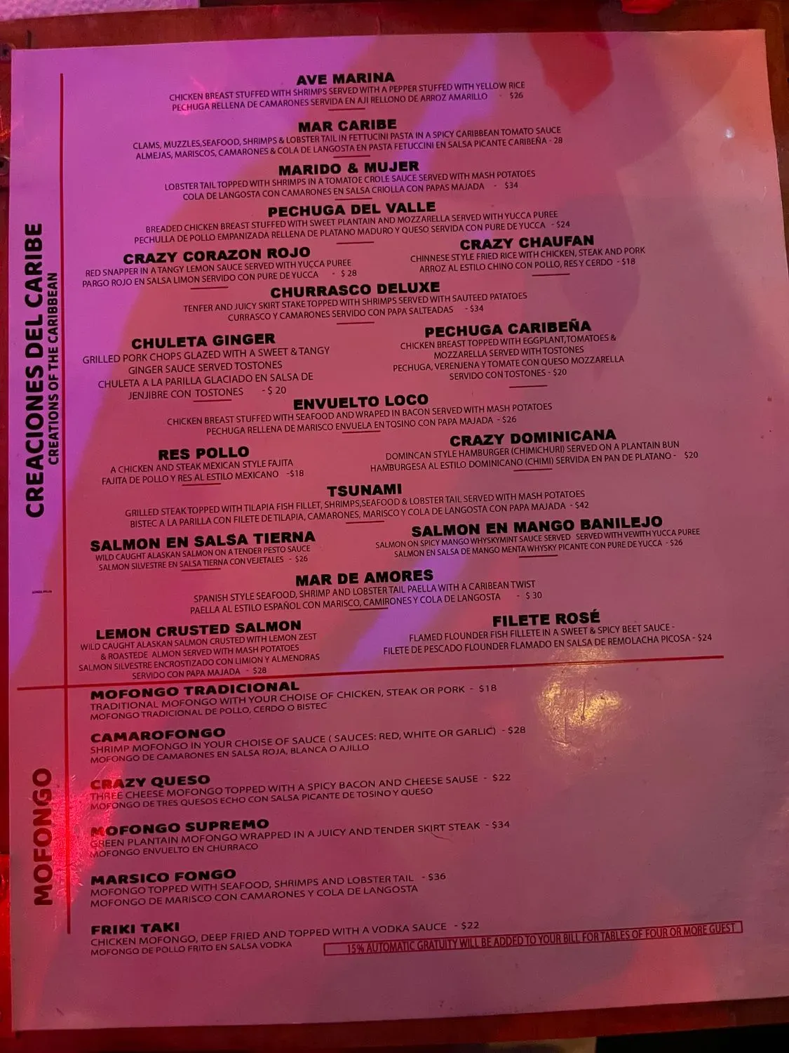 Menu 4