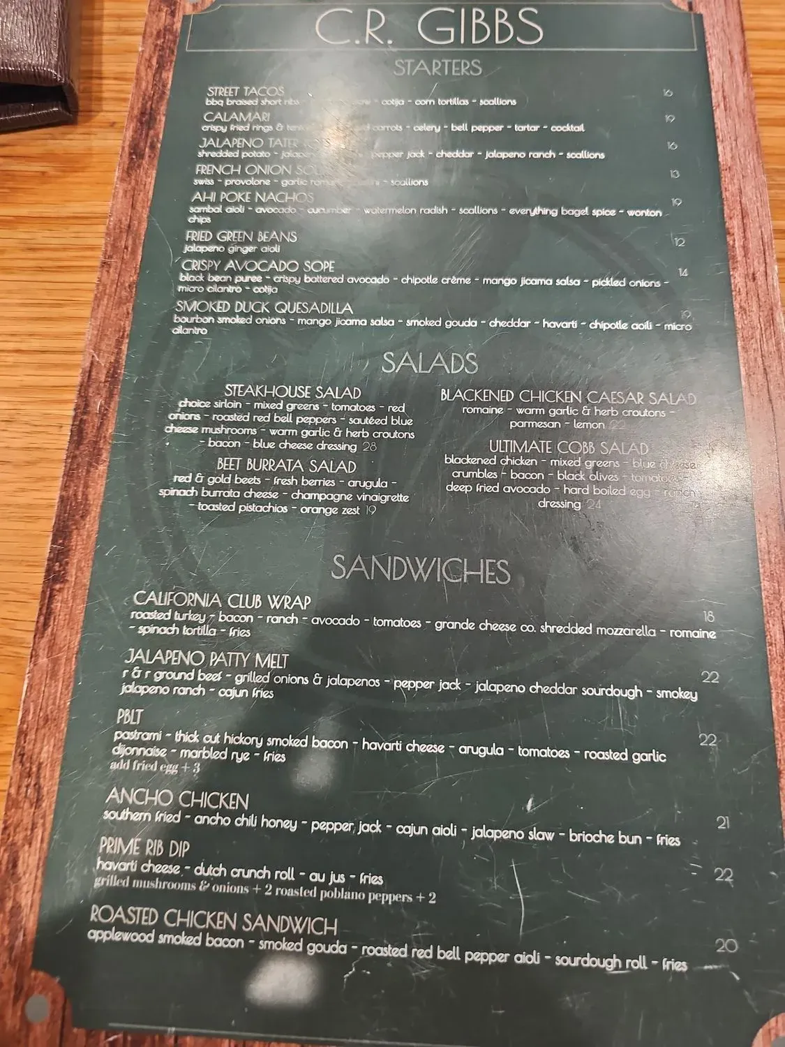 Menu 4