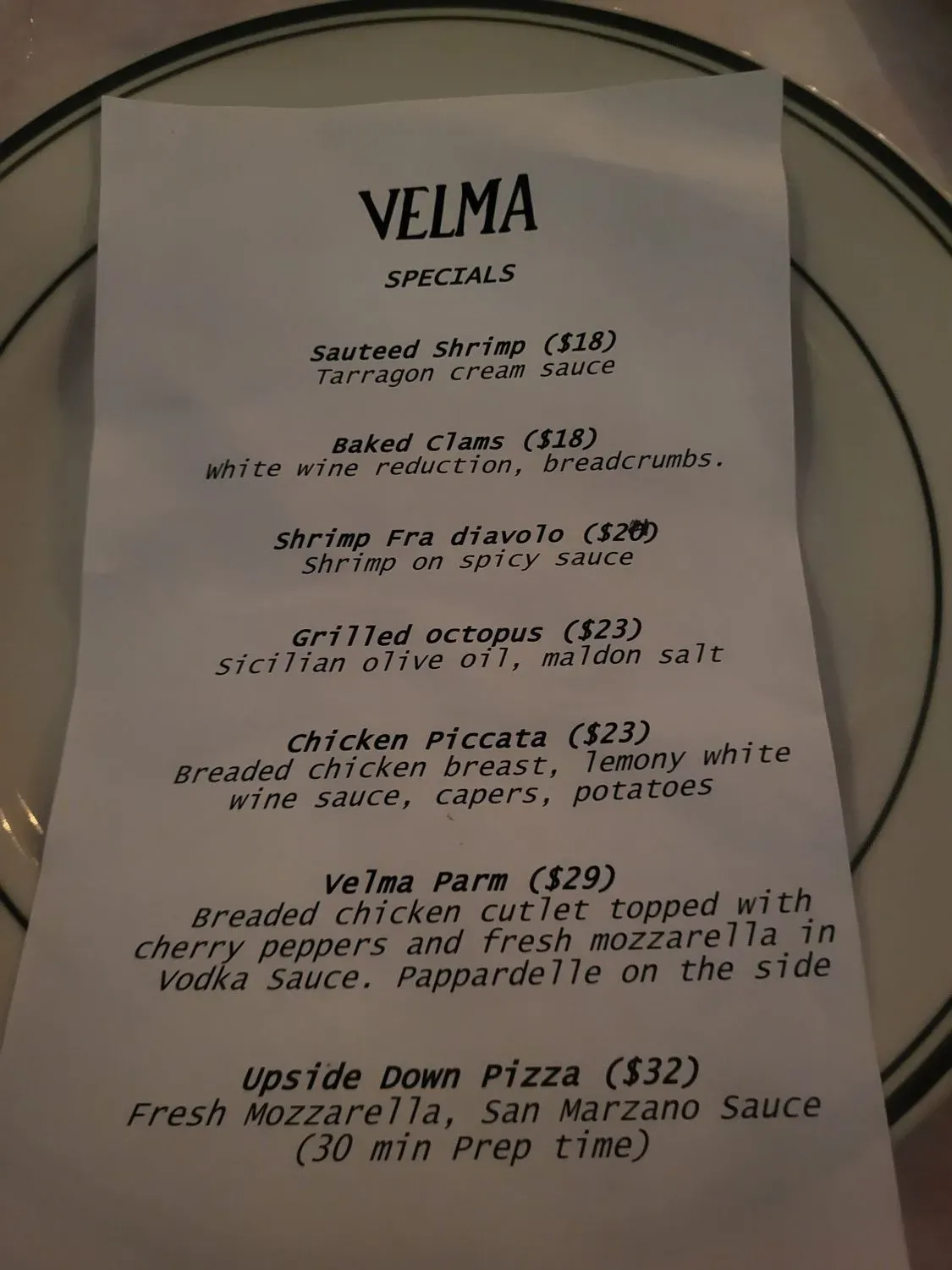 Menu 4