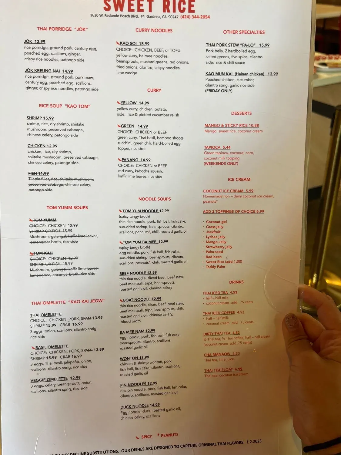 Menu 5