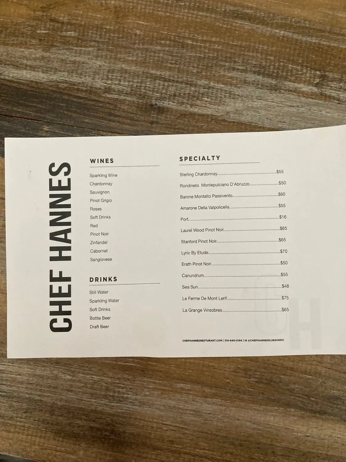 Menu 5