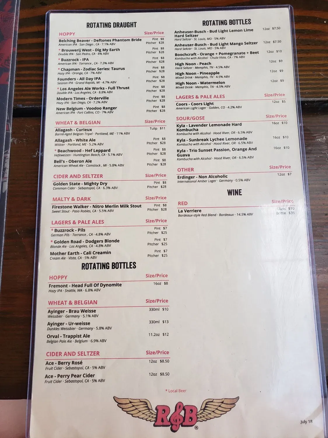 Menu 6