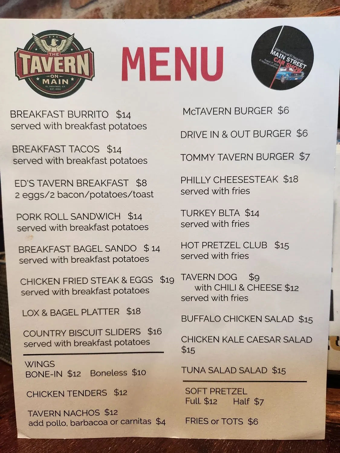 Menu 1