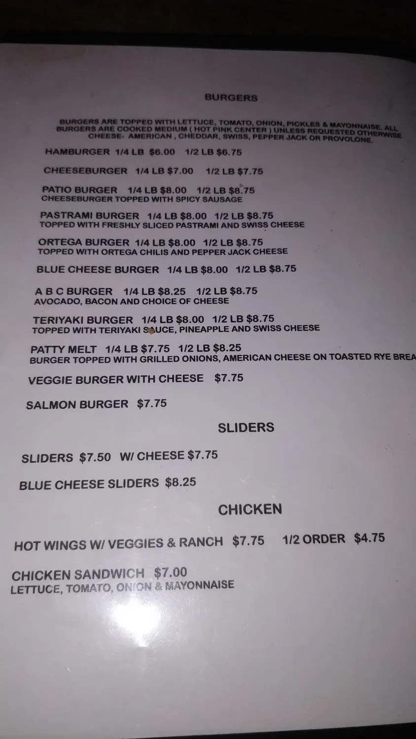 Menu 2