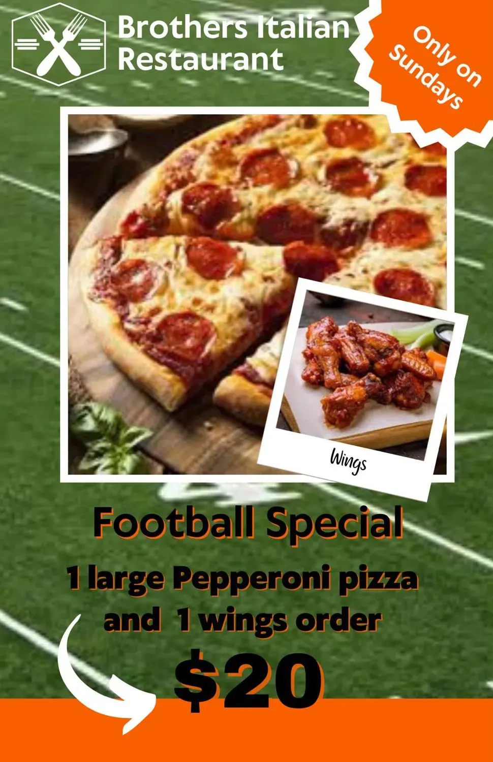 Brothers Italian Restaurant Menu - Updated November 2025