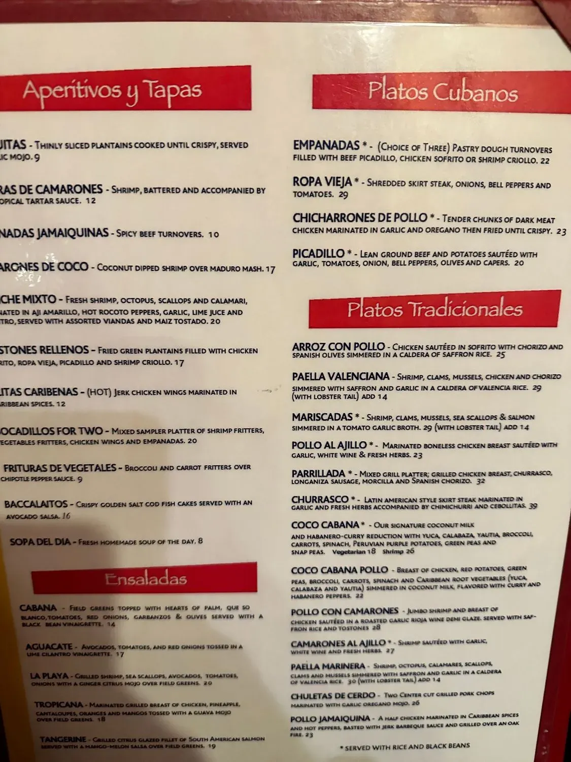 Menu 5