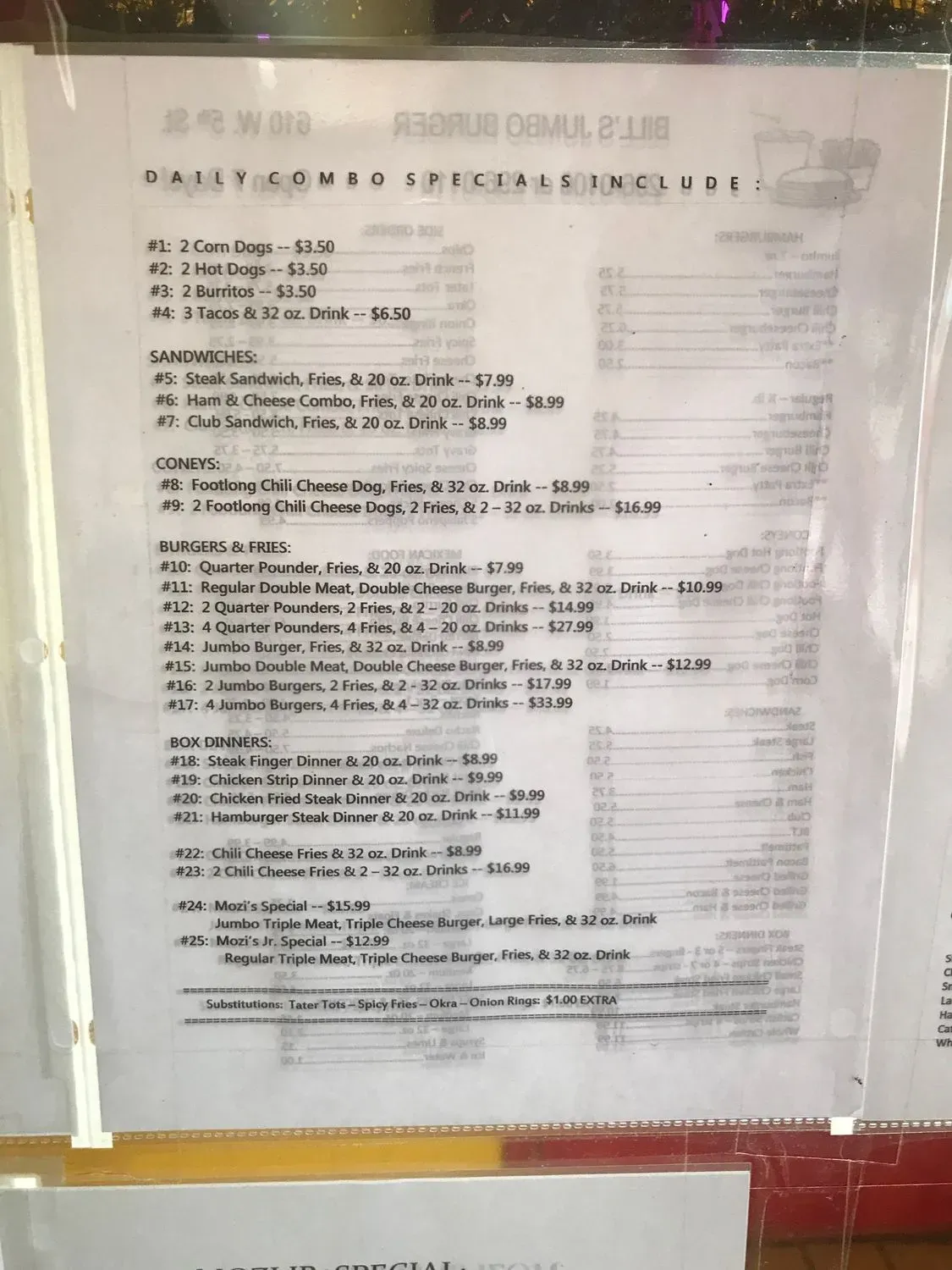 Menu 5