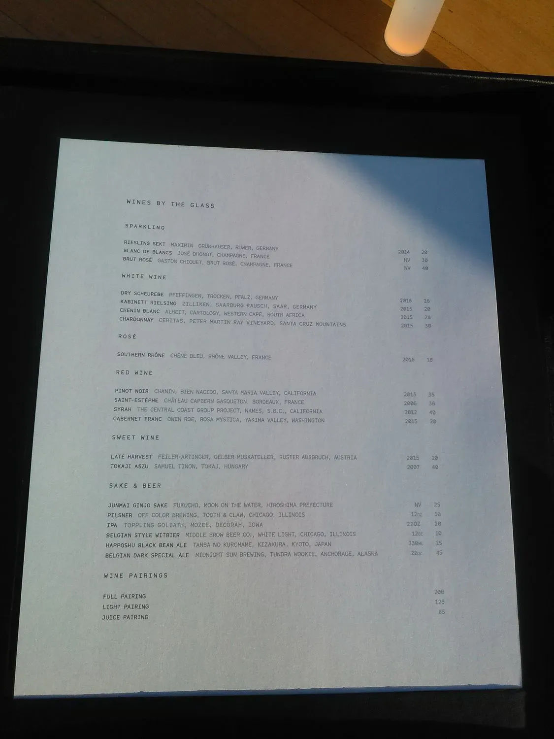 Menu 4