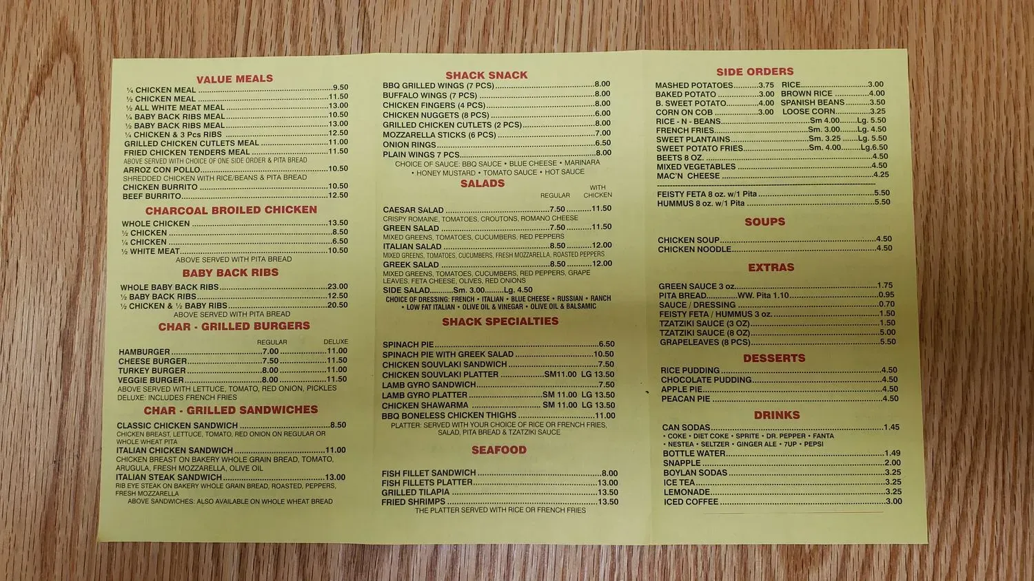 Menu 5