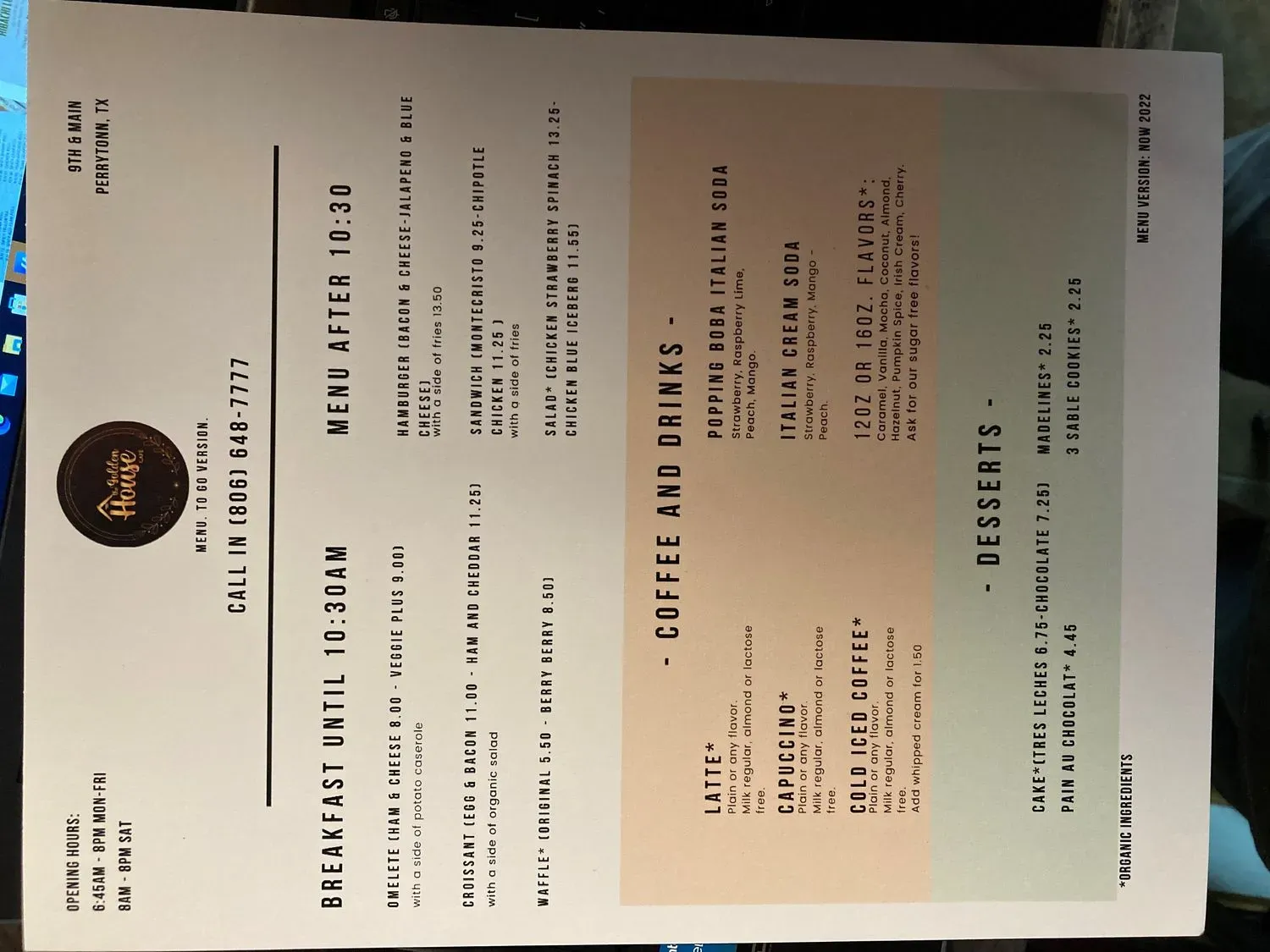 Menu 3