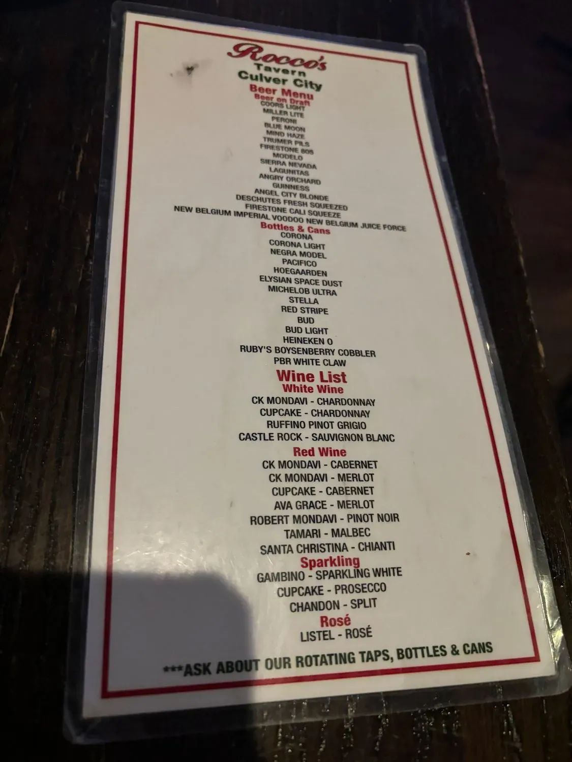 Menu 5