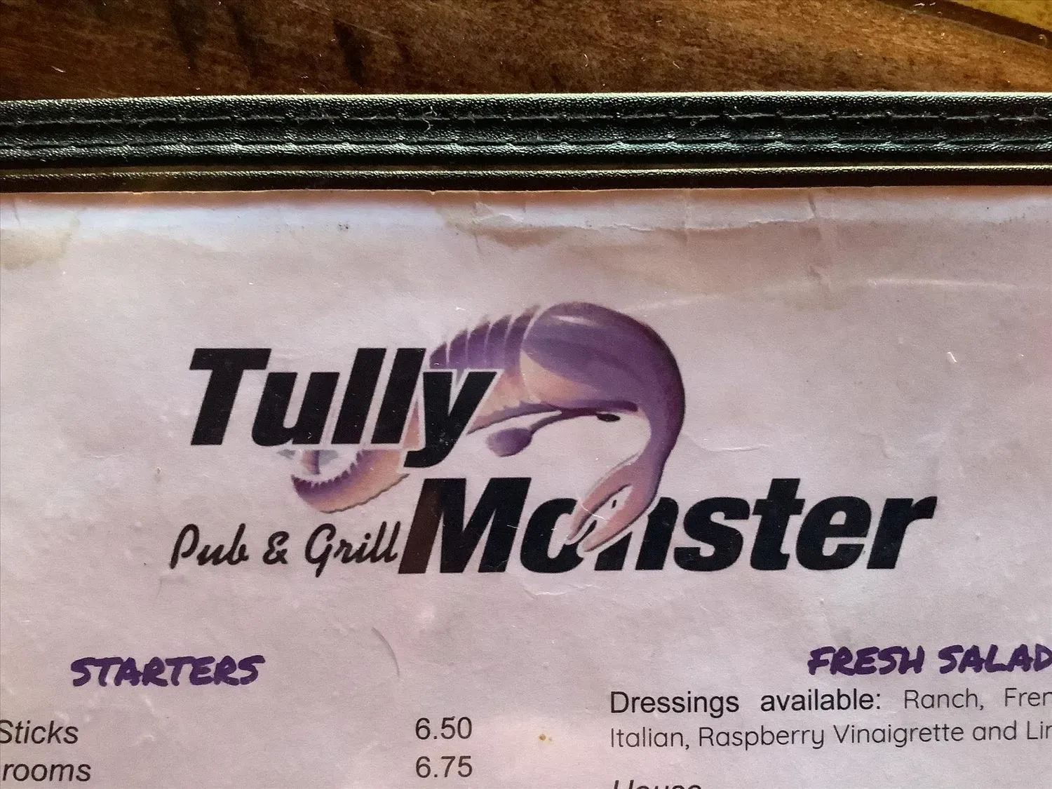 Tully Monster Pub & Grill Menu - Updated November 2025