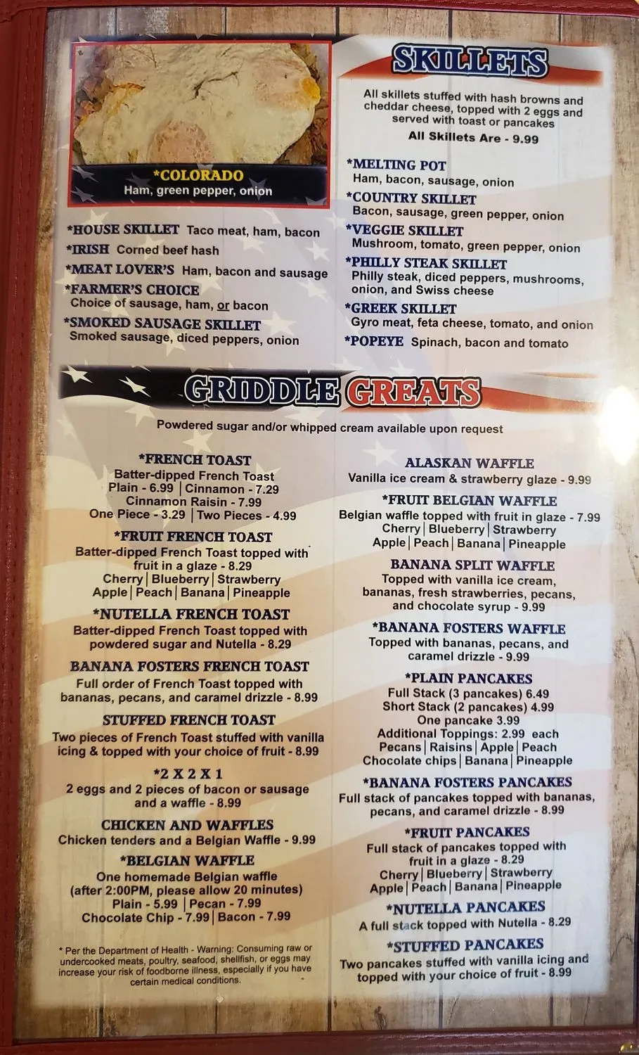American Table Family Restaurant of Princeton Menu - Updated July 2025