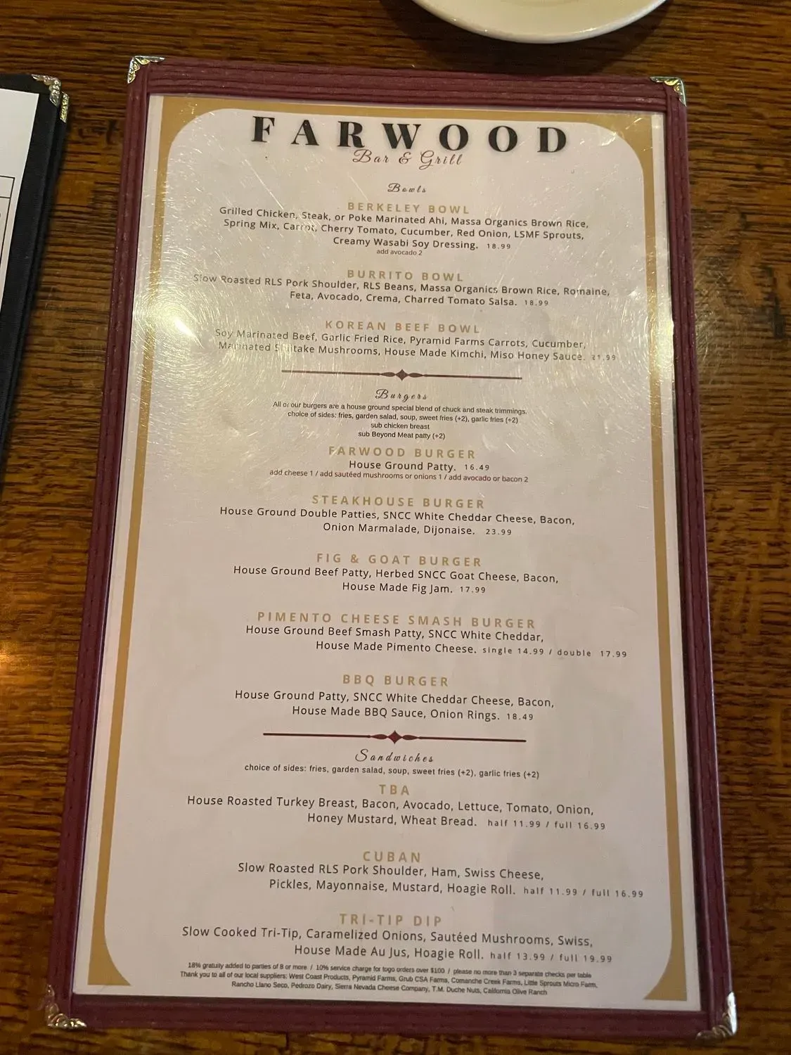 Menu 6
