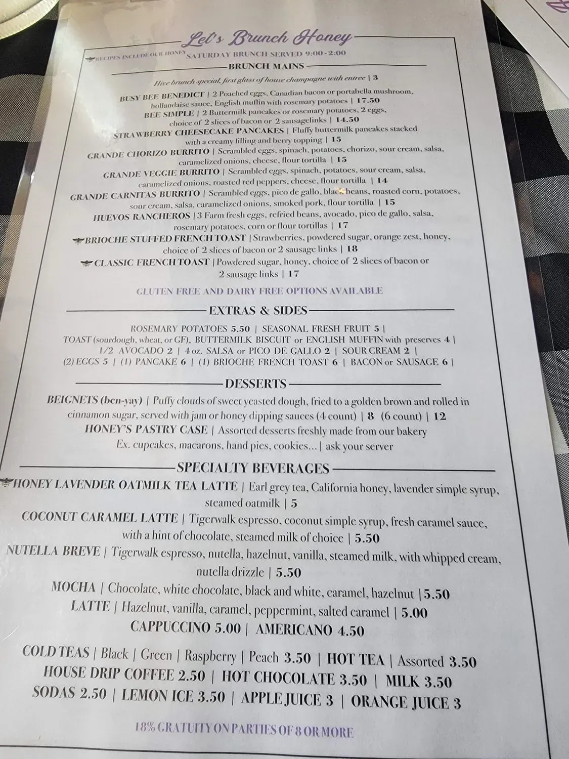 Menu 1