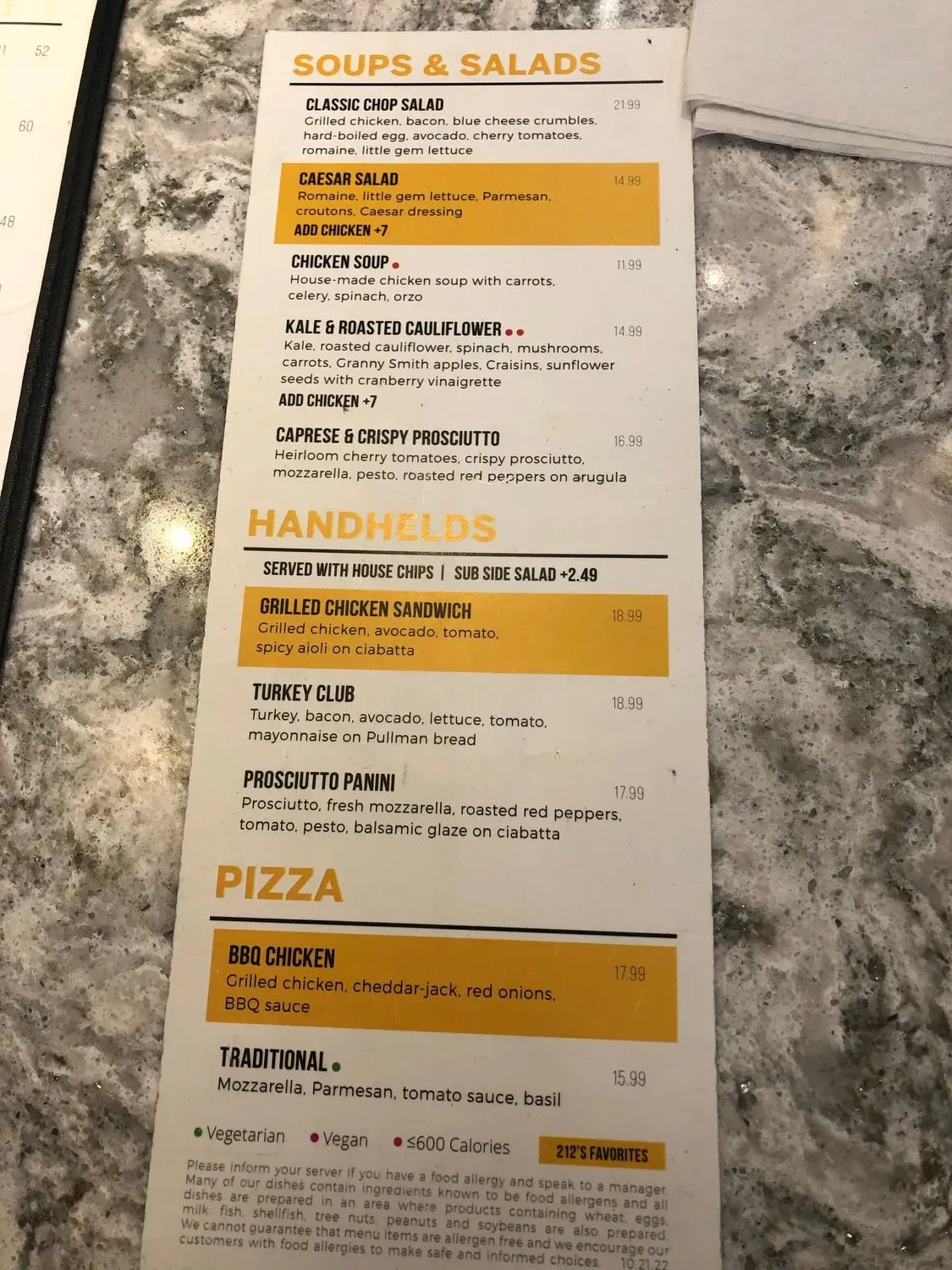 Menu 5