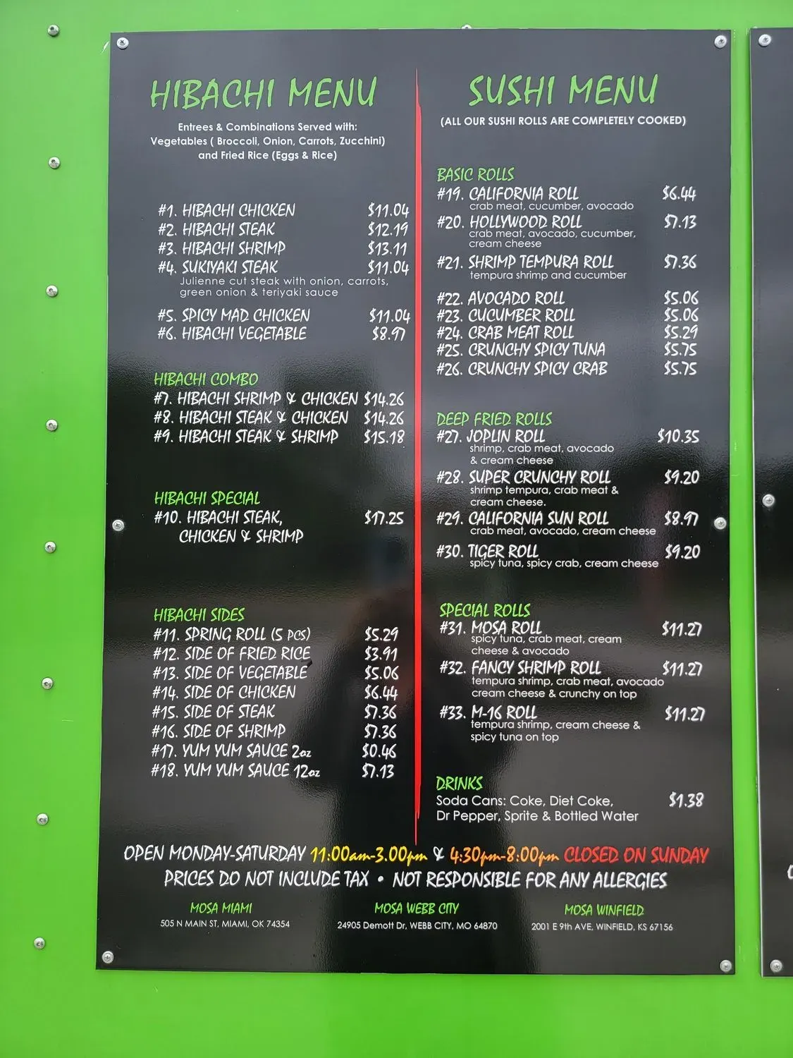 Menu 2