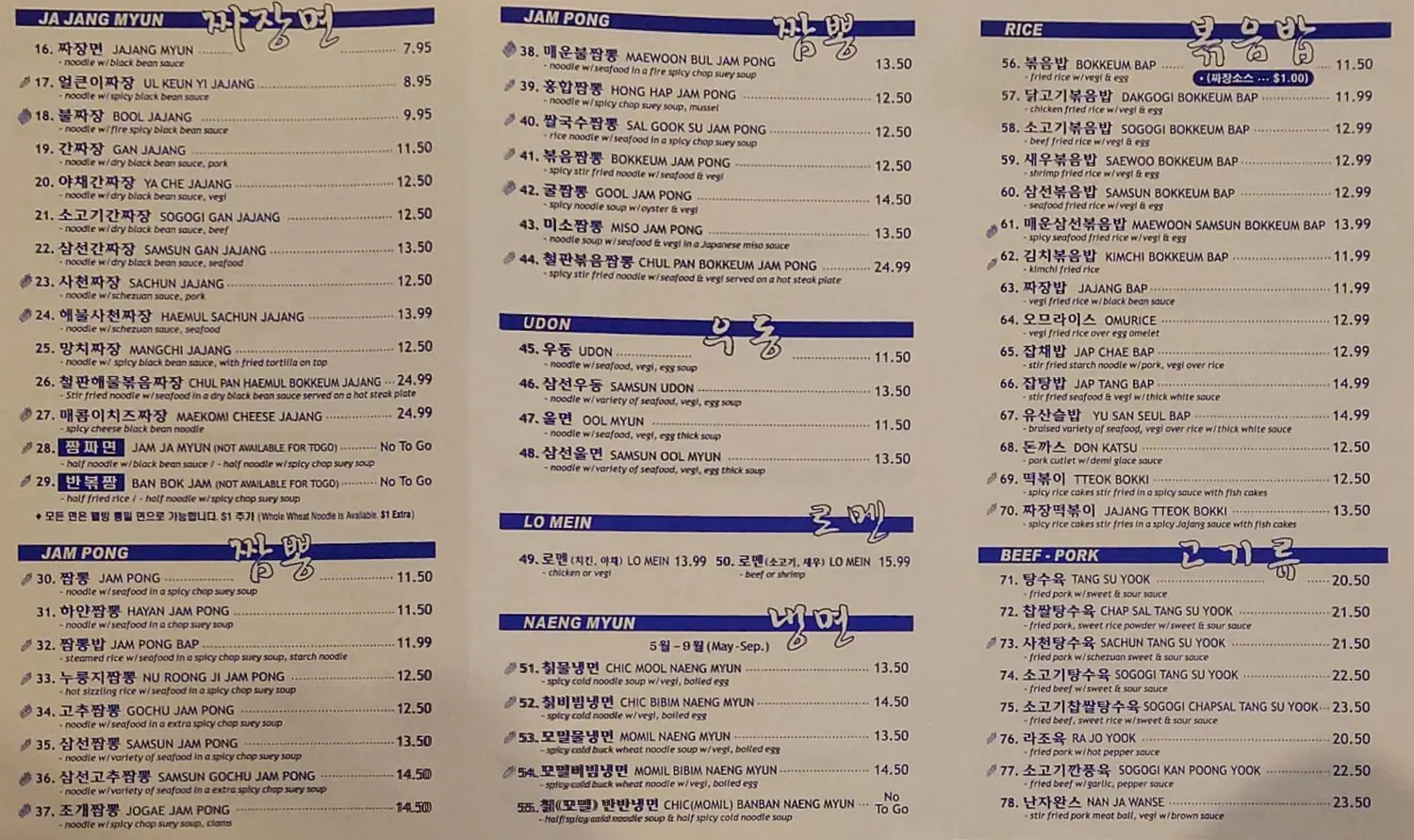 Menu 1